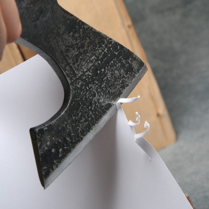 Топор охотничий кованый ТУНДРА ПРОФИ, топорище высшего сорта Топор охотничий кованый ТУНДРА ПРОФИ, топорище высшего сорта "дуб" воск, с чехлом, 800 г