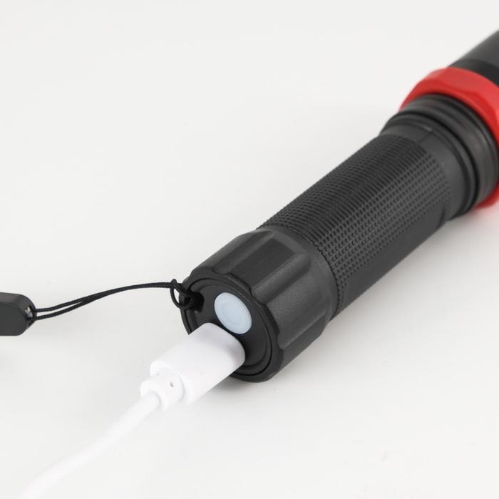 Фонарь ручной аккумуляторный, 3 режима, от USB, 10 х 2.5 см Фонарь ручной аккумуляторный, 3 режима, от USB, 10 х 2.5 см
