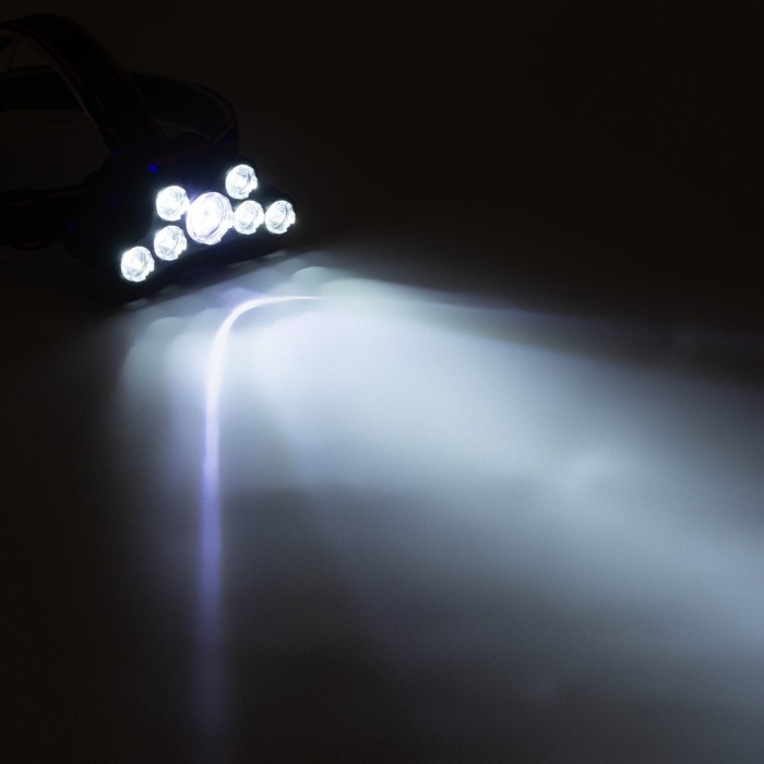 Фонарь налобный аккумуляторный, 10 Вт, 1000 мАч, 200 лм, LED, IPX3 Фонарь налобный аккумуляторный, 10 Вт, 1000 мАч, 200 лм, LED, IPX3