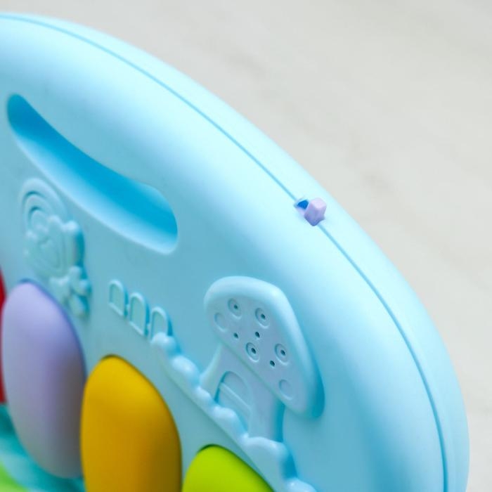 Развивающий коврик «Лев», с пианино, голубой Развивающий коврик «Лев», с пианино, голубой