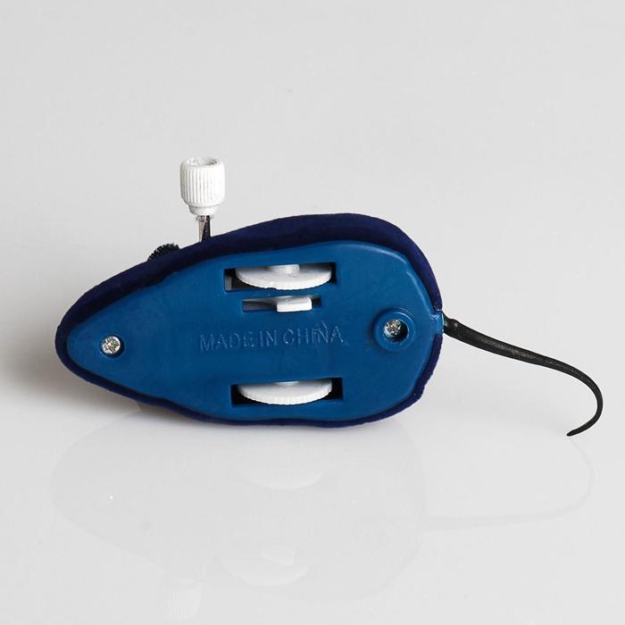 Мышь заводная, 7 см, тёмно-синяя Мышь заводная, 7 см, тёмно-синяя