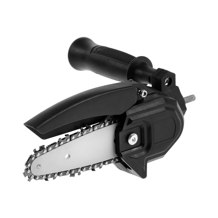 Насадка для дрели ТУНДРА, цепная пила, 100 мм, 1/4 Насадка для дрели ТУНДРА, цепная пила, 100 мм, 1/4", 28 звеньев, 14 зубьев, круглый зуб