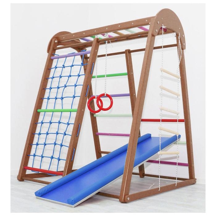 Детский спортивный комплекс ZABIAKA Tiny Champion, цвет шоколад Детский спортивный комплекс ZABIAKA Tiny Champion, цвет шоколад