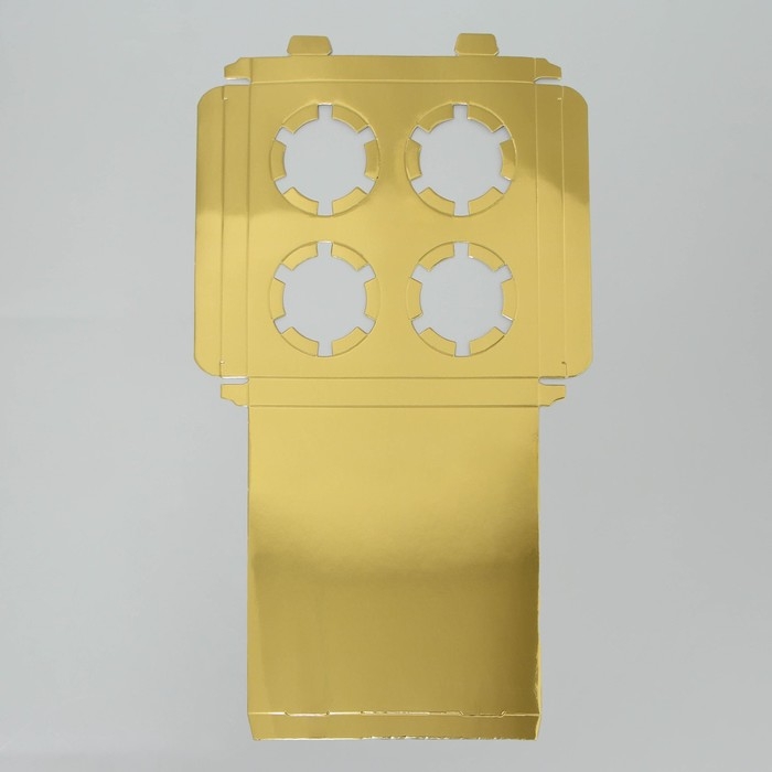 Коробка для капкейка «Верь в мечту», золото, 16 х 16 х 11.5 см, Новый год Коробка для капкейка «Верь в мечту», золото, 16 х 16 х 11.5 см, Новый год