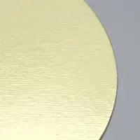 Подложка для торта, круглая, золото - белый, 22 см, 1.5 мм