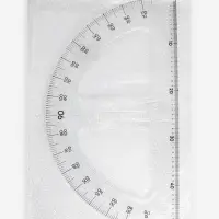 Транспортир портновский 180&deg;, пластик