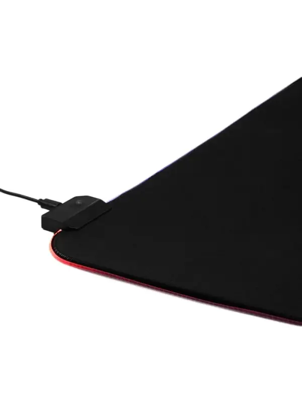 Коврик для компьютерной мыши, 80&times;30&times;0.3 см, с RGB-подсветкой, чёрный