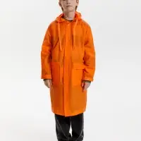 Дождевик детский RainDrop Kids, оранжевый, 8 лет (рост 118-128)