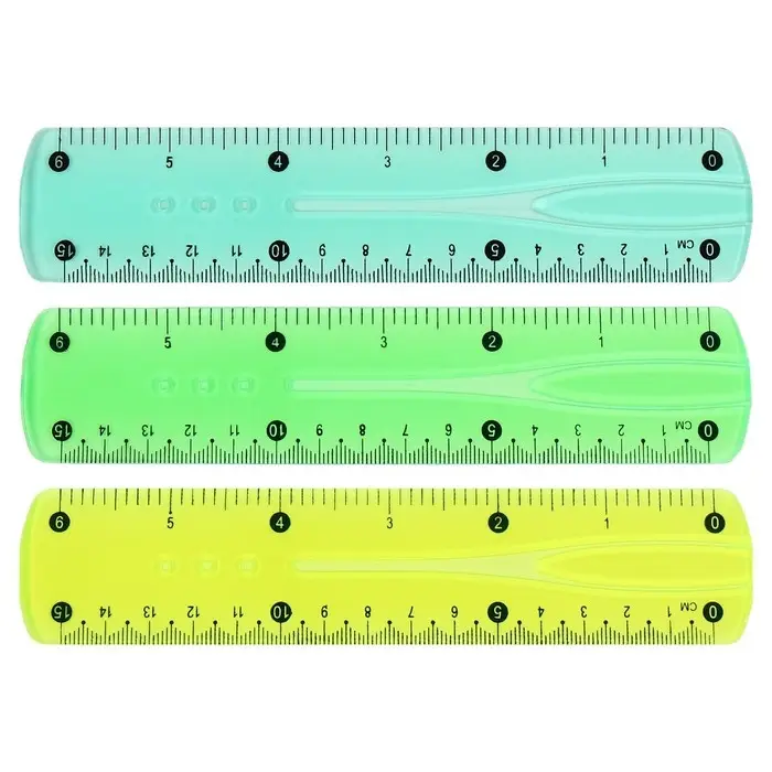 Линейка Calligrata 15 см, гибкая, силикон, МИКС Линейка Calligrata 15 см, гибкая, силикон, МИКС