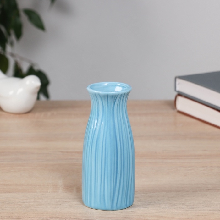 Ваза керамика настольная Ваза керамика настольная "Фрэнсис" талия, 12,5х5 см, синий