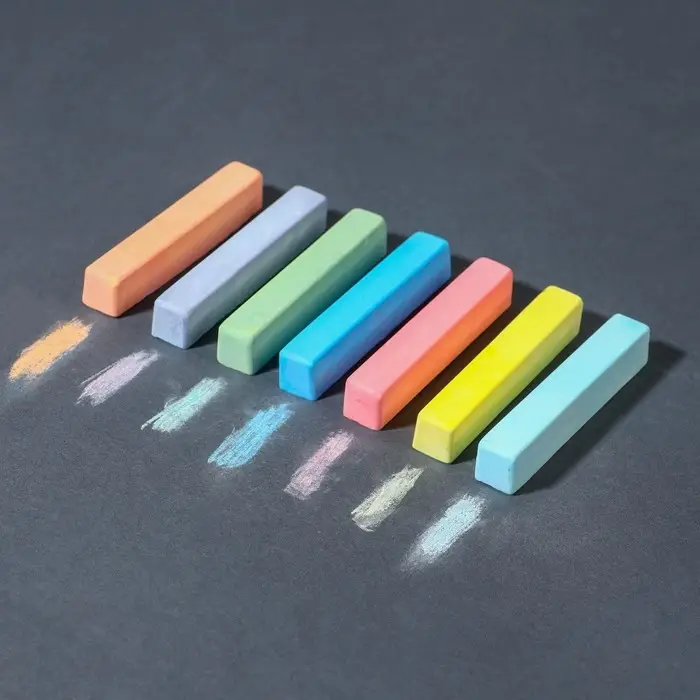 Мелки цветные школьные, набор 7 шт. «Эльза» «Холодное сердце», прямоугольные Мелки цветные школьные, набор 7 шт. «Эльза» «Холодное сердце», прямоугольные