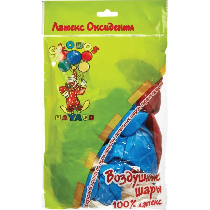 Набор шаров Пастель Триколор 30шт шар латекс M 12/30см