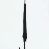 Зонт - трость полуавтоматический &laquo;Однотон&raquo;, 8 спиц, R=56/67 см, d=112 см, чёрный