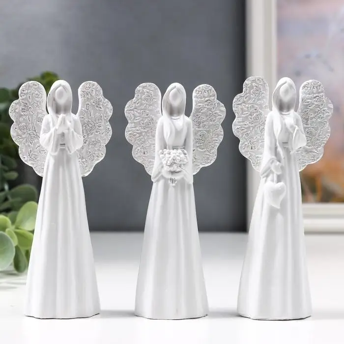Сувенир полистоун Сувенир полистоун "Белоснежный ангел безликий" МИКС 11х5х3 см