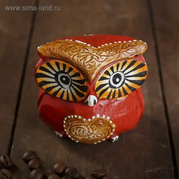 Сувенирный набор дерево Сувенирный набор дерево "Совы с сердечками" 6х19х8 см