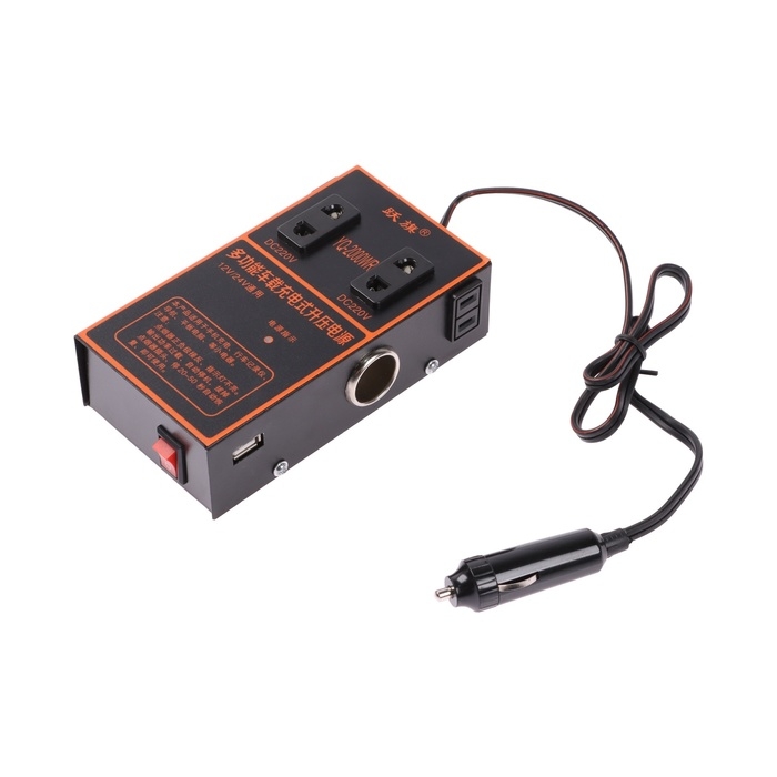 Инвертор 12-24 В, 150 Вт, 2 USB, провода 50 см Инвертор 12-24 В, 150 Вт, 2 USB, провода 50 см