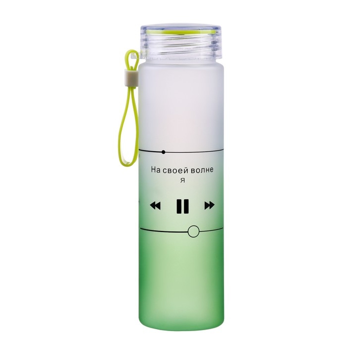 Бутылка для воды, 460 мл,  Бутылка для воды, 460 мл, "На своей волне"