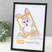 Набор фоторамок для фото 21&times;30 см Keep memories &laquo;Радуга&raquo;, с подножкой, 3 шт., (пластиковый экран), чёрный