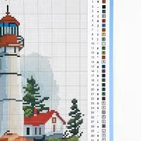 Вышивка крестиком &laquo;Маяк в море&raquo;, набор для творчества, 21&times;30 см