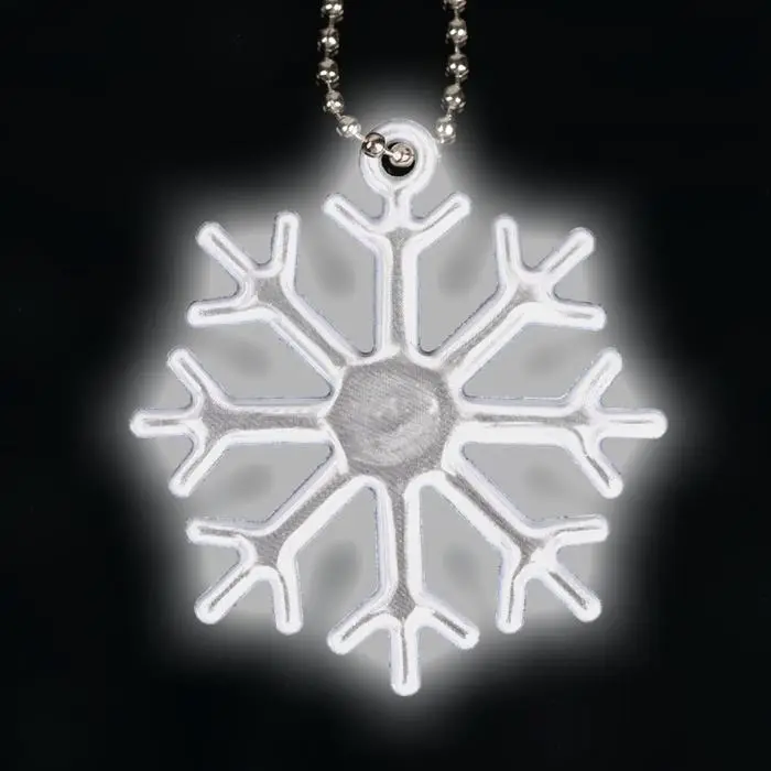 Светоотражающий элемент «Снежинка», 5,5 × 5 см, цвет белый Светоотражающий элемент «Снежинка», 5,5 × 5 см, цвет белый