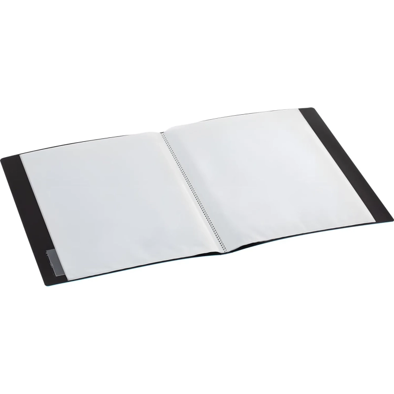 Папка файловая Комус 20 голубая, с карманом для CD/визитки