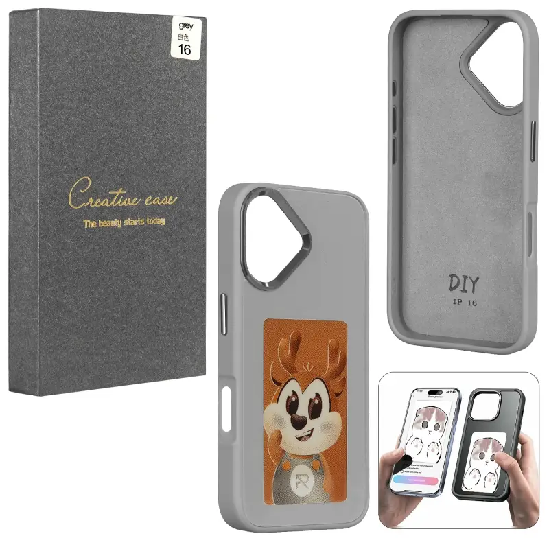 Чехол iPh 16 Gray с проекцией Чехол iPh 16 Gray с проекцией