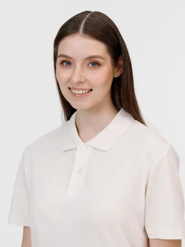 Рубашка поло унисекс Pulse, молочно-белая, размер S