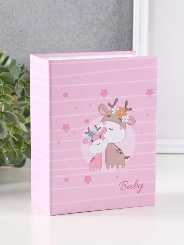 Фотоальбом "Оленята" 100ф 10X15см, ПП карм.