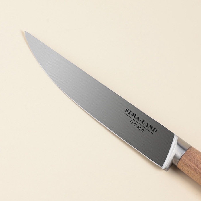 Нож кухонный универсальный SL Home «Калабрия», нержавеющая сталь, 12,5 см, бежевый Нож кухонный универсальный SL Home «Калабрия», нержавеющая сталь, 12,5 см, бежевый