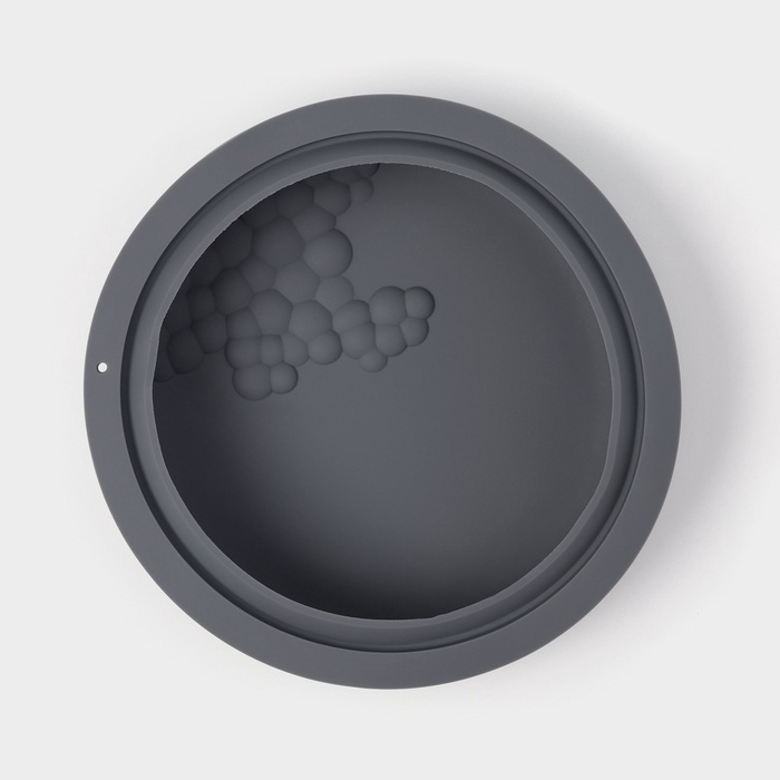 Форма для выпечки и муссовых десертов Доляна «Воздушность», силикон, 18,5х4,5 см, внутр. d=17 см, серая Форма для выпечки и муссовых десертов Доляна «Воздушность», силикон, 18,5х4,5 см, внутр. d=17 см, серая