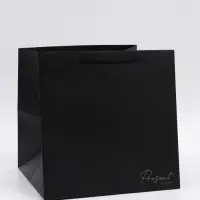 Пакет подарочный квадратный, упаковка, &laquo;Present&raquo;, 30&times;30&times;30 см