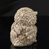 Фигурка гипс &laquo;Филин с бантом&raquo;, 8&times;6&times;6.5 см, бежевый