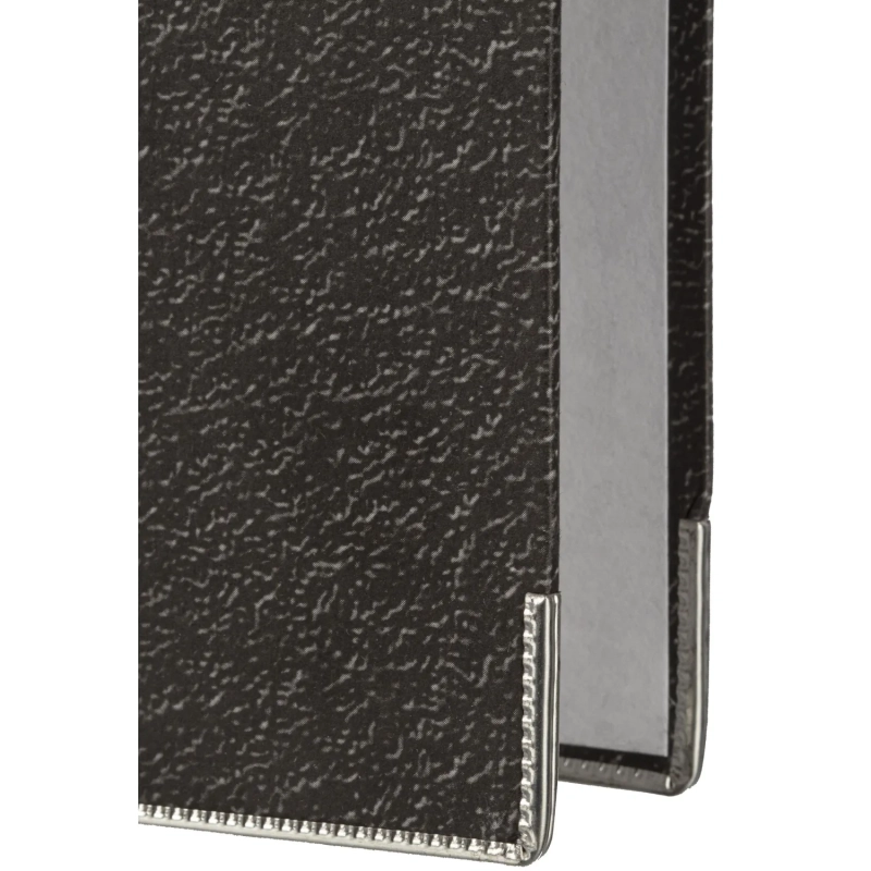 Папка-регистратор  80 мм мрамор с син кор.,мет.уг.,бум./бум