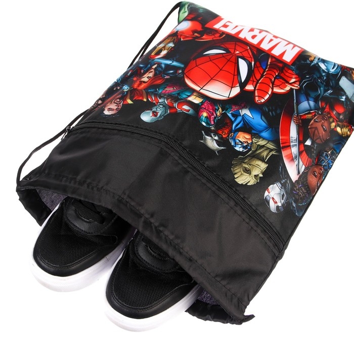 Мешок для обуви с карманом 420*350 мм, Человек-паук Мешок для обуви с карманом 420*350 мм, Человек-паук