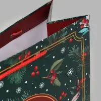 Пакет подарочный &laquo;Счастливого Нового года!&raquo;, 26&times;12&times;32 см