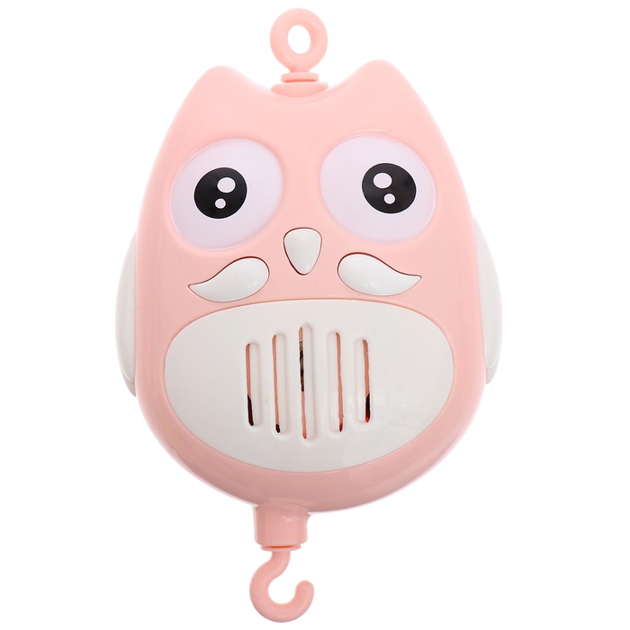 Мобиль музыкальный «Песенки совушки», на батарейках, цвет розовый Мобиль музыкальный «Песенки совушки», на батарейках, цвет розовый