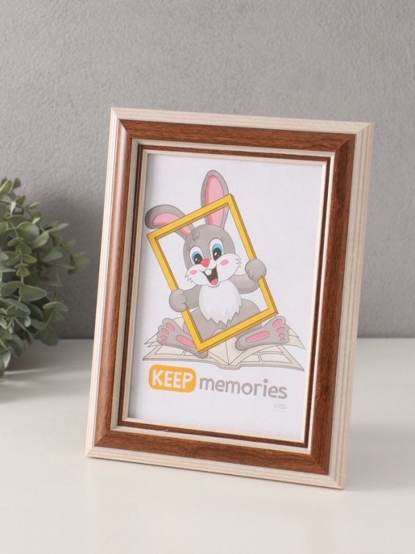 Фоторамка пластик "Рамин" 15х21 см, 1008-86 бук