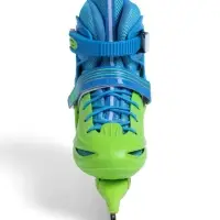 Коньки детские раздвижные BlackAqua, р. 34-37, для фитнеса, зелёные, синие Коньки детские раздвижные BlackAqua, р. 34-37, для фитнеса, зелёные, синие