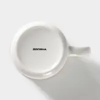 Кружка фарфоровая Доляна &laquo;14 февраля. Сердце&raquo;, 370 мл, цвет белый