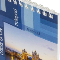 Блокнот Attache Economy Города А6 40л. разноцв.,клетка,спираль (105х145мм)