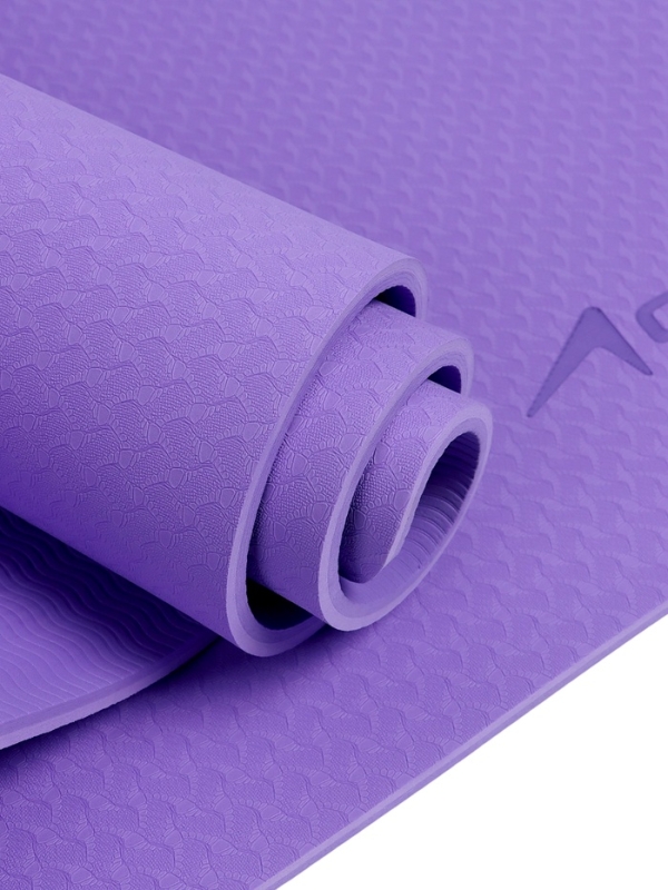 Коврик для фитнеса и йоги ONLYTOP, 183x61x 0,8 см, цвет фиолетовый/темно-фиолетовый Коврик для фитнеса и йоги ONLYTOP, 183x61x 0,8 см, цвет фиолетовый/темно-фиолетовый