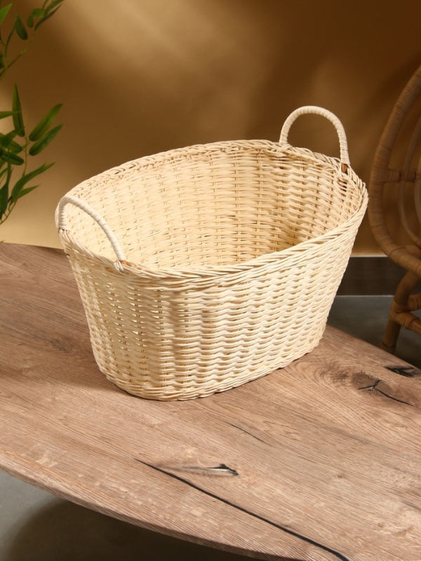 Корзина для белья, 46х36х32 см, ротанг