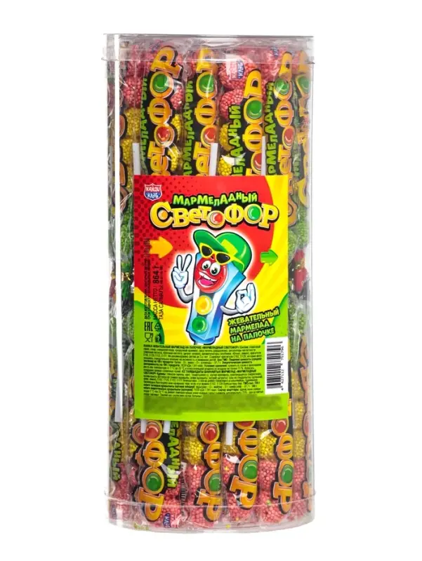 Мармелад на палочке &laquo;Мармеладный светофор&raquo;, 18 г