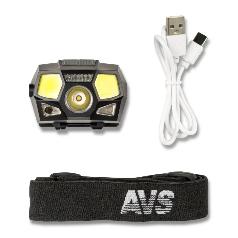 Фонарь налобный AVS HLA-65 (акб)