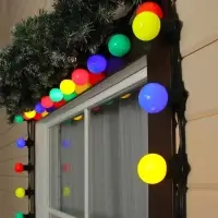 Гирлянда &laquo;Белт-лайт&raquo; 50 м, IP65, 5W, тёмная каучуковая нить, шаг 15 см, Е27 (без ламп), 220 В