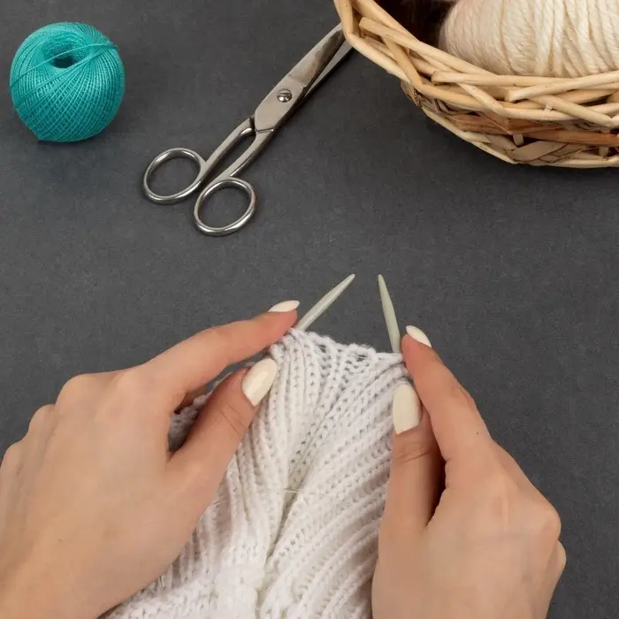 Спицы круговые, для вязания, с тефлоновым покрытием, с пластиковой леской, d=4.5 мм, 14/80 см Спицы круговые, для вязания, с тефлоновым покрытием, с пластиковой леской, d=4.5 мм, 14/80 см