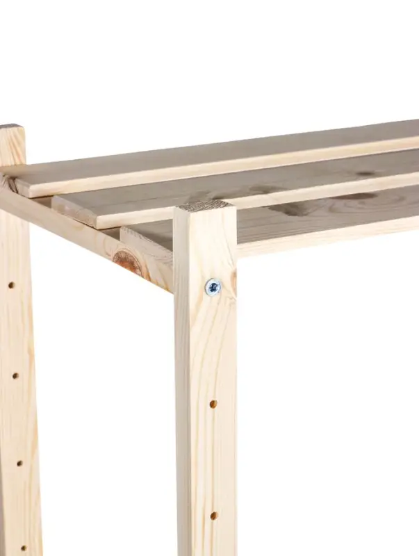 Стеллаж деревянный, 4 полки, 140×50×28 см, напольный, с регулируемыми полками Стеллаж деревянный, 4 полки, 140×50×28 см, напольный, с регулируемыми полками