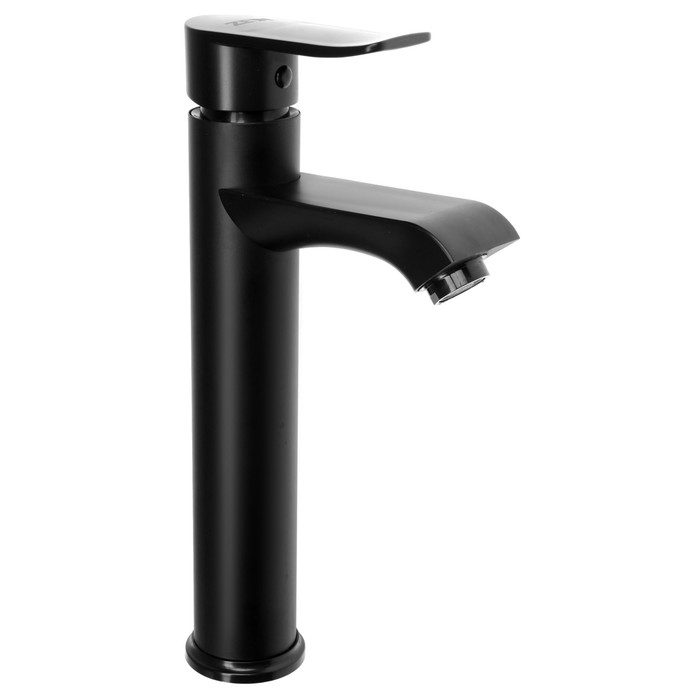 Смеситель для раковины ZEIN Z3720, однорычажный, длина излива 12 см, высокий, пластик,черный Смеситель для раковины ZEIN Z3720, однорычажный, длина излива 12 см, высокий, пластик,черный