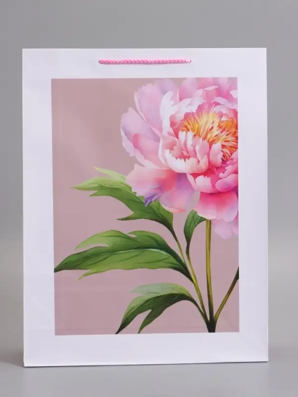 Пакет подарочный ламинированный, "Искусство природы" 33 х 42,5 х 10 см