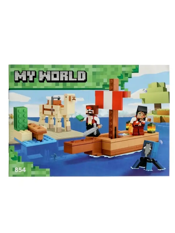 Конструктор блочный &laquo;Мой Мир. Путешествие пиратского корабля&raquo; Brick, 166 деталей